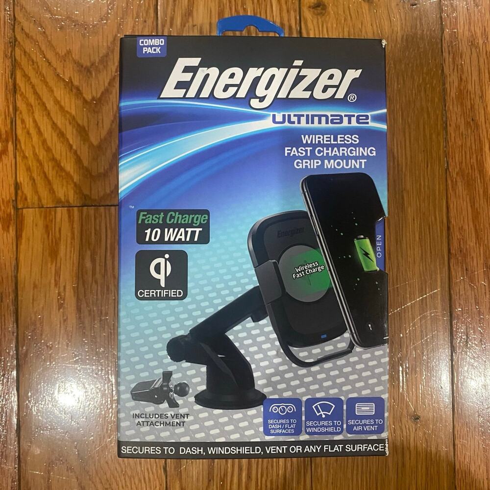 Energizer Ultimate Wireless Fast Charging Grip Mount New